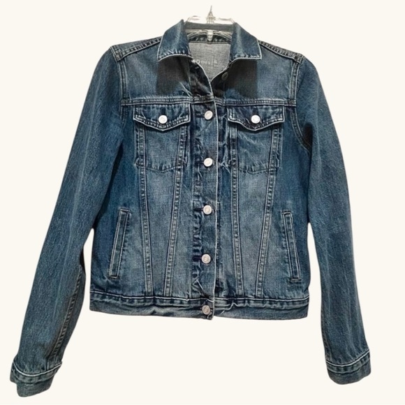 GAP Jackets & Blazers - GAP Icon Denim Jacket – Saddle Blue (Unisex-Friendly Fit) Sz Small